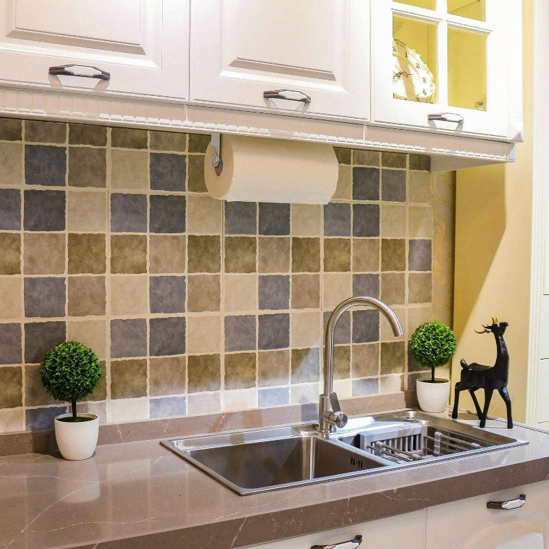 Kitchen Paper Towels Holder Under Cabinet Adhesive or Drilling Installation Brushed SUS304 Stainless Steel Silvery, Napkin Holder For Table, Tissue Box Holder, Tissue Box Cover, Tissue Holder