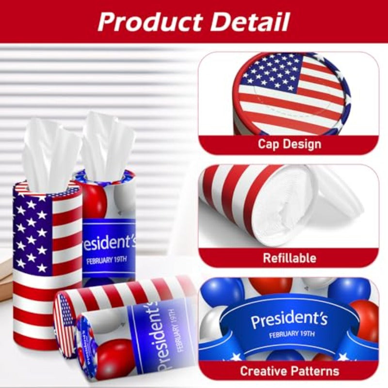 Stylish Cylindrical Tissue Box Holder for Car, Bathroom, Home, Office, And School., Toilet Paper Storage Box, Thematic Bathroom Storage Box Kit